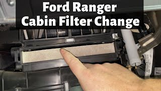 How To Replace A 2019  2023 Ford Ranger Cabin Air Filter  Remove Change Replacement Location [upl. by Malinowski]