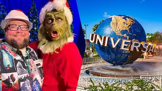 Universal Studios Orlando  Meeting The GRINCH And He Was So MEAN  Grinchmas amp Holiday Parade [upl. by Zimmermann]