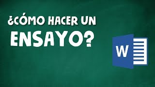 CÓMO HACER UN ENSAYO ACADÉMICO [upl. by Retla]