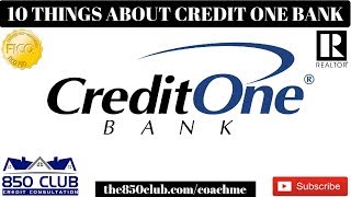 Ten Things You Didnt Know About Credit One Bank Credit Card [upl. by Map]