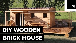 DIY wooden brick house [upl. by Darwin232]