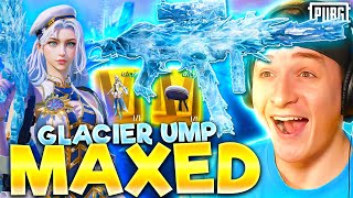 MAXED GLACIER UMP45 amp ULTIMATE OPENING PUBG MOBILE [upl. by Osmond]