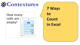 7 Ways to Count in Excel [upl. by Ohl919]