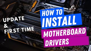 How to install your new motherboard drivers [upl. by Ajan]