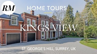 Inside £10M St Georges Hill Mansion Kings View in Surrey UK  Residential Market Home Tours [upl. by Ssidnac193]