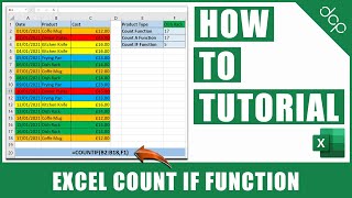 How to use COUNTIF function in Excel  Excel 2021 Tutorial [upl. by Ecirehc]