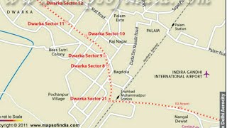 Dwarka Metro Route Map [upl. by Vergos]