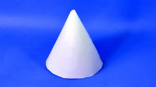 How To Make A Paper 3D Cone  Easy Figures [upl. by Zinah]