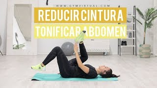 Ejercicios para reducir cintura y tonificar abdomen  GymVirtual [upl. by Ecnerat]