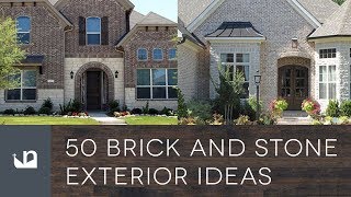 50 Brick And Stone Exterior Ideas [upl. by Aleciram]