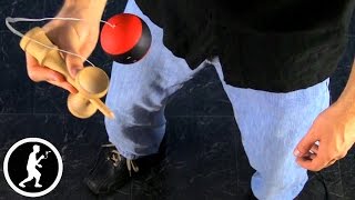 Big Cup Kendama Trick with Catching Techniques [upl. by Anorahs]