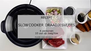 Recept slowcooker draadjesvlees  NLBE  Plezierindekeukennl [upl. by Naillimixam998]