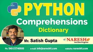 Learn Dictionary Comprehension in Python  Python Comprehensions Tutorials  by Mr Satish Gupta [upl. by Alaaj]