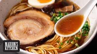 How To Make Shoyu Ramen At Home  Marions Kitchen [upl. by Nide715]