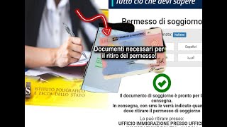 il Permesso di soggiorno pronto per il ritiro Documenti necessari per il ritiro Resident permit [upl. by Egon896]