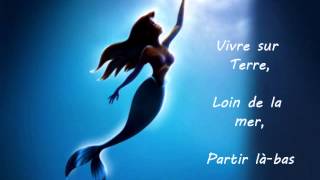 La petite sirène  Partir làbas  Paroles [upl. by Neyu222]