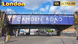 Camden Town Virtual Walking Tour in October 2024 4K60 [upl. by Avera]