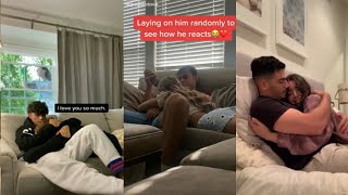 Cuddle Your Bf Suddenly And See His Reaction Tiktok Compilation [upl. by Syhr]