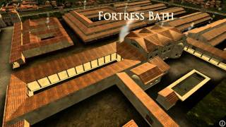 Animation of ancient Roman Fort in Caerleon Wales [upl. by Cirad181]