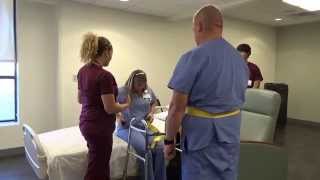 Physical Therapy Transfer Training  How To Transfer From Wheelchair To Bed [upl. by Leugar]