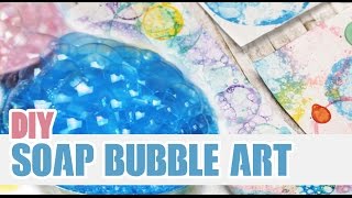 DIY Soap Bubble Art  Personalize your Notebooks [upl. by Eniwtna]