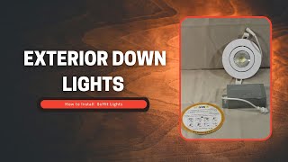 Exterior Down light  How To Install Soffit Lights [upl. by Hornstein]