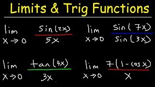 Limits of Trigonometric Functions [upl. by Mira]