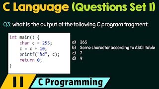 C Programming Important Questions Set 1 [upl. by Fidelas]