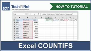 How to use the COUNTIFS function in Excel [upl. by Junko272]