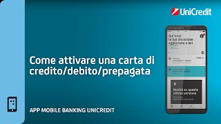 App Mobile Banking Come attivare una Carta di CreditoDebitoPrepagata [upl. by Aivart]