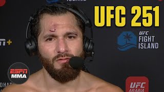 Jorge Masvidal Kamaru Usman fought a beautiful fight  UFC 251 Post Show  ESPN MMA [upl. by Uy]