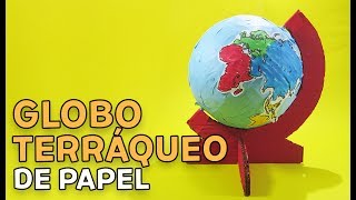 CÓMO HACER UN GLOBO TERRÁQUEO DE PAPEL MAQUETA ¡Y NO MORIR EN EL INTENTO [upl. by Akinod]