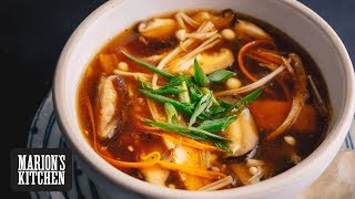 10minute Hot amp Sour Soup  Marions Kitchen [upl. by Catima]