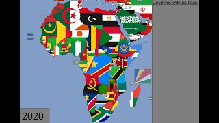 Africa Timeline of National Flags 1600  2020 [upl. by Sewole]