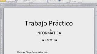 Caratula en Word Conceptos Básicos [upl. by Dorrej]