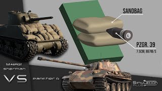 Sandbags Addon Armour  M4A2 Sherman Armour Piercing Simulation [upl. by Aekerly]