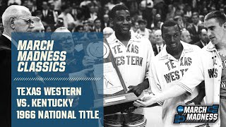 Texas Western vs Kentucky 1966 National Championship  FULL GAME [upl. by Watt209]