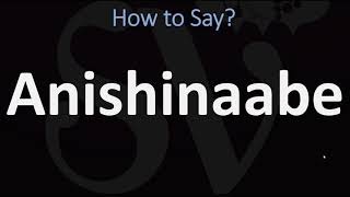 How to Pronounce Anishinaabe CORRECTLY [upl. by Lectra]