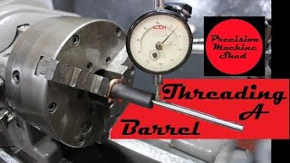 Threading a Barrel Reboot Thread Protector installation [upl. by Ymmij]