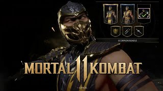 MK9 Scorpion skin bundle Mortal Kombat 11 [upl. by Kamila]