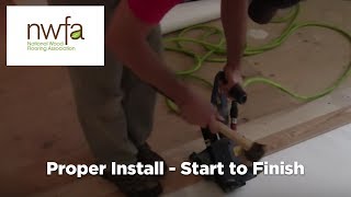 How To Properly Install Hardwood Flooring [upl. by Ecidnac]