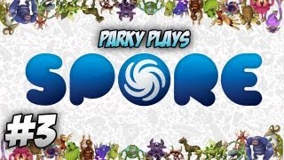 Lets Play Spore Herbivore  Part 3  Rubbish Unicorn [upl. by Lehcin]