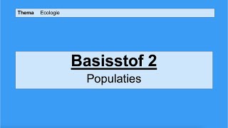 Havo 4  Ecologie en milieu  Basisstof 2 voedselrelaties [upl. by Krystle]