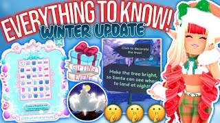 EVERYTHING TO KNOW ABOUT THE WINTER UPDATE 2022 IN ROYALE HIGH ROBLOX Royale High Snowglobe Summit [upl. by Gyatt]