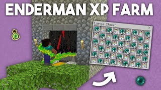 Minecraft Enderman XP Farm 120  Easy XP Design Bedrock amp Java [upl. by Main]