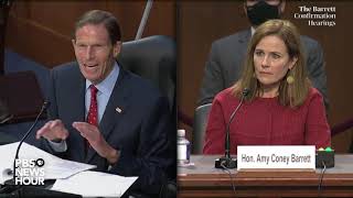 WATCH Sen Richard Blumenthal questions Supreme Court nominee Amy Coney Barrett [upl. by Inami481]