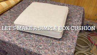 How to make a simple square box cushion cover with piping and hidden zip [upl. by Sitto73]