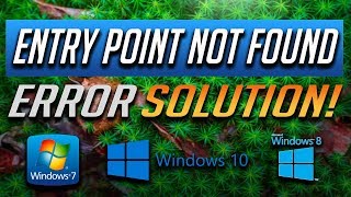 How to Fix quotEntry Point Not Foundquot Error in Windows 1087  Tutorial 2025 [upl. by Sauer]