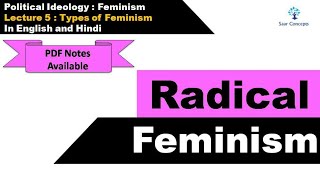 Feminism  Lecture 5 Types of Feminism [upl. by Amilb]