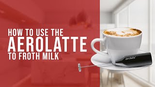 How To Use the AeroLatte To Froth Milk [upl. by Orian]